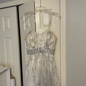 Cachet White Sparkle Dress